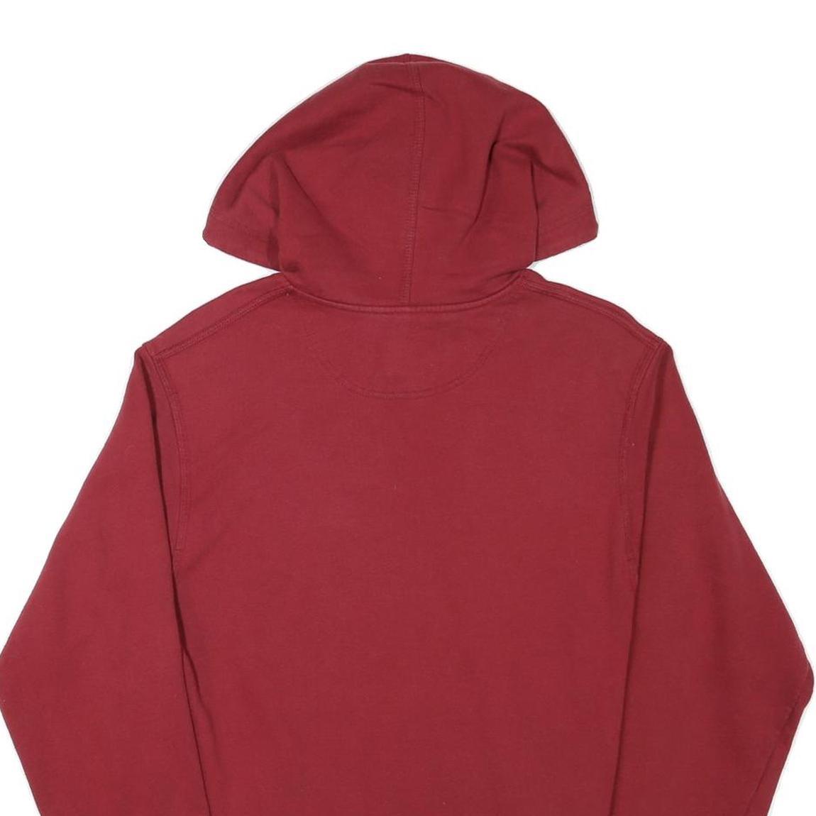 CHAMPION Mens Maroon Hoodie S Cotton Blend Pullover Casual Sportswear