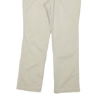 GAP Womens Cotton Blend Beige Regular Straight Trousers W31 L27 Classic Zip