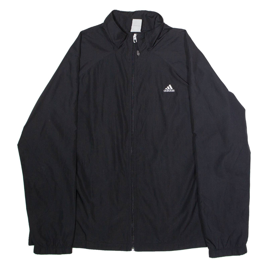 ADIDAS Womens Windbreaker Jacket Black UK 26