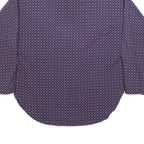 AKERMANN Womens Blue Shirt XL Button Down Cotton Long Sleeve Printed