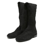 CHARLES & KEITH Womens Black Synthetic Flat Ankle Boots UK 2 Stylish Comfortable