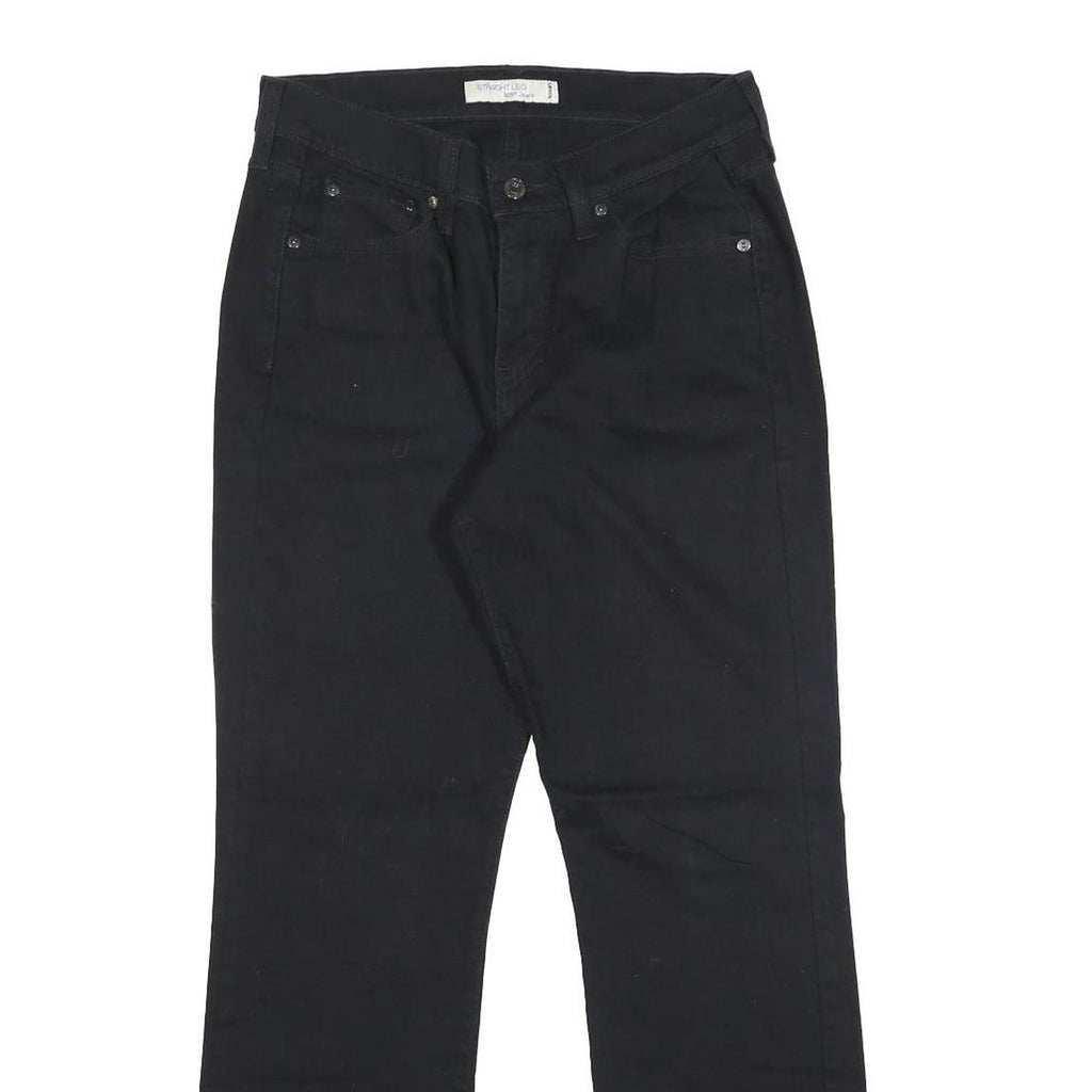 LEVI'S 505 Womens Black Regular Straight Denim Medium W26 L28 Cotton Blend Zip