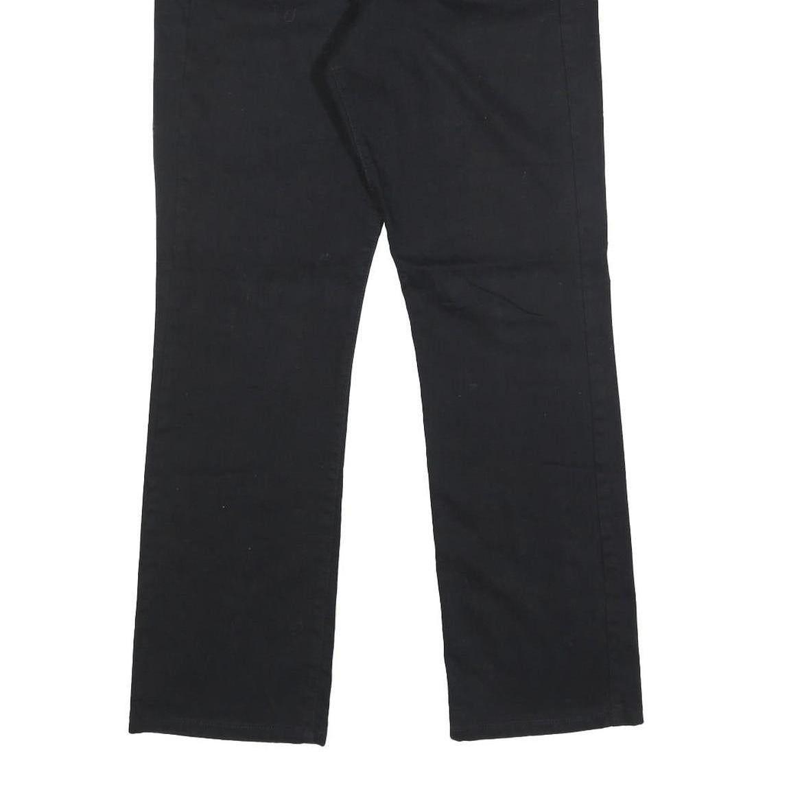 LEVI'S 505 Womens Black Regular Straight Denim Medium W26 L28 Cotton Blend Zip