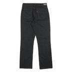 LEVI'S 505 Womens Black Regular Straight Denim Medium W26 L28 Cotton Blend Zip