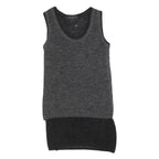 RAG & BONE Womens Grey & Black Wool Blend Tank Dress Sleeveless S Simple Casual