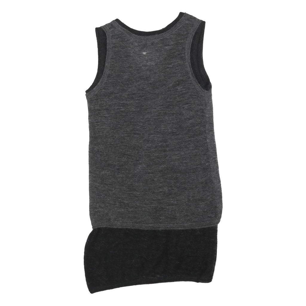 RAG & BONE Womens Grey & Black Wool Blend Tank Dress Sleeveless S Simple Casual