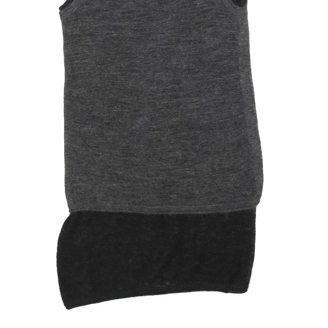 RAG & BONE Womens Grey & Black Wool Blend Tank Dress Sleeveless S Simple Casual