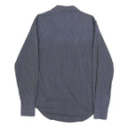 WRANGLER Mens Blue Stripe Button Shirt Retro M Cotton Casual Western Style