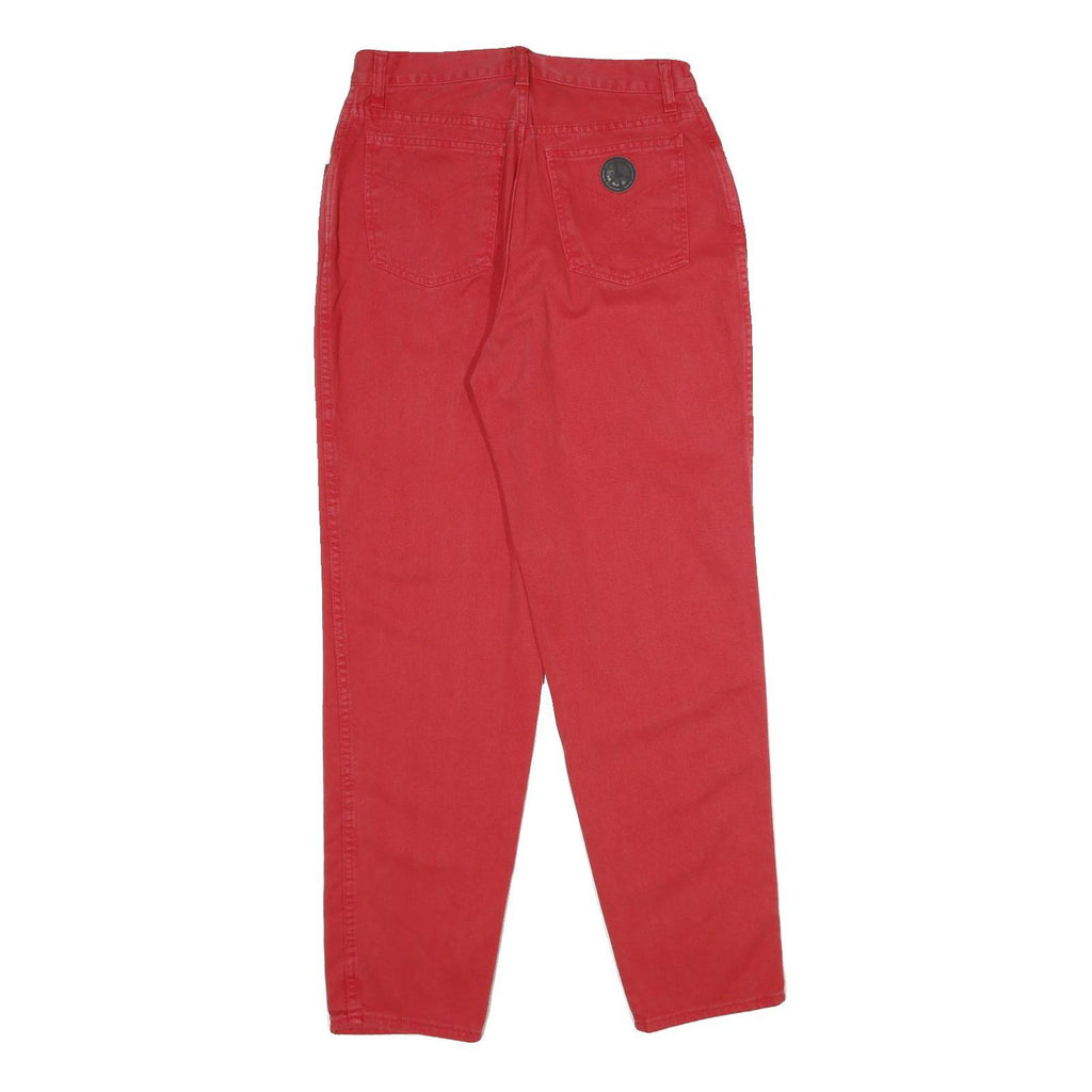 MOSCHINO Womens Classic Red Jeans Denim W28 L31 Stylish Comfortable Casual