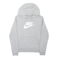 NIKE Mens Grey Pullover Hoodie XS Cotton Blend Casual Sweatshirt