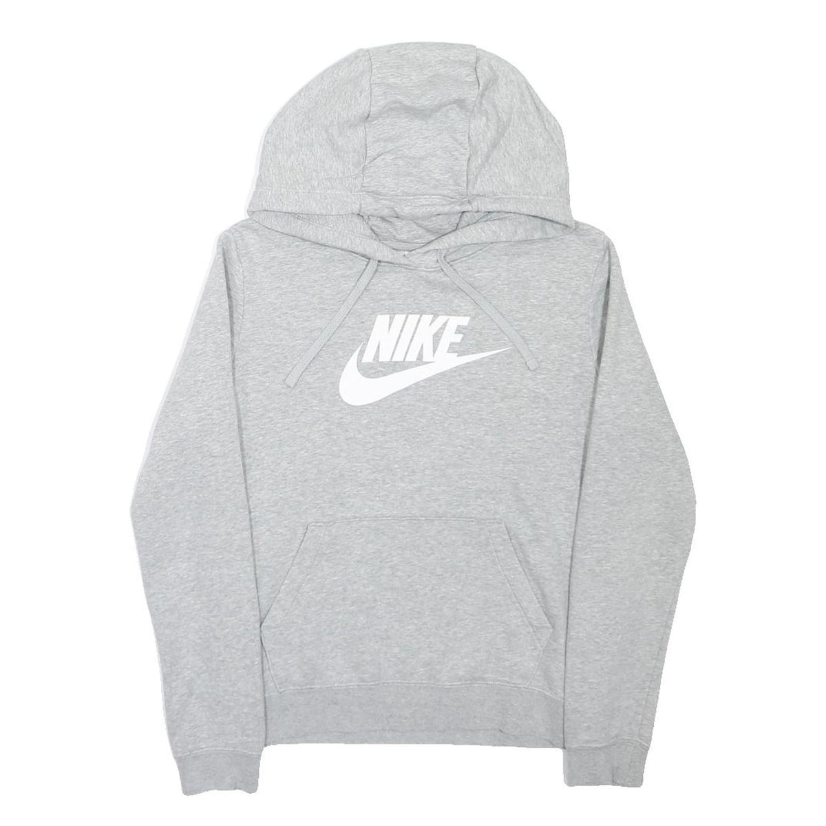 NIKE Mens Grey Pullover Hoodie XS Cotton Blend Casual Sweatshirt