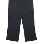 DICKIES Mens Cotton Blend Black Regular Straight Trousers W32 L30 Workwear Zip