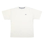 REEBOK Mens White Casual T-Shirt XL Short Sleeve Crew Neck Logo