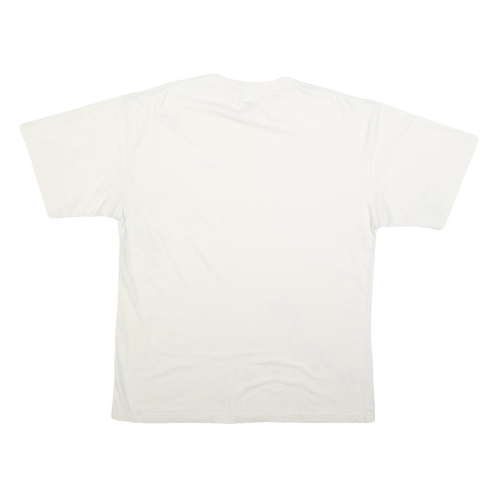 REEBOK Mens White Casual T-Shirt XL Short Sleeve Crew Neck Logo