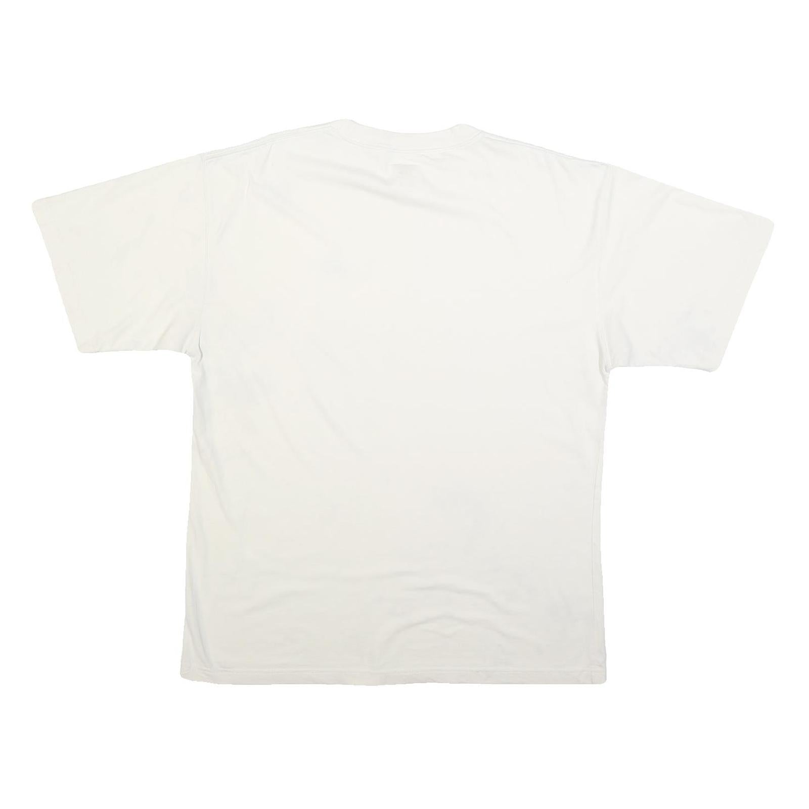 REEBOK Mens White Casual T-Shirt XL Short Sleeve Crew Neck Logo