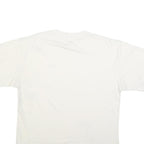 REEBOK Mens White Casual T-Shirt XL Short Sleeve Crew Neck Logo