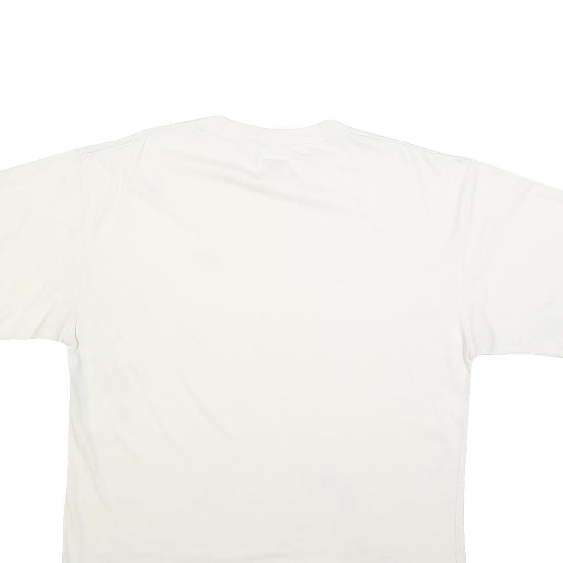 REEBOK Mens White Casual T-Shirt XL Short Sleeve Crew Neck Logo