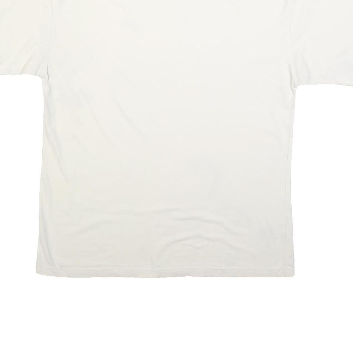 REEBOK Mens White Casual T-Shirt XL Short Sleeve Crew Neck Logo