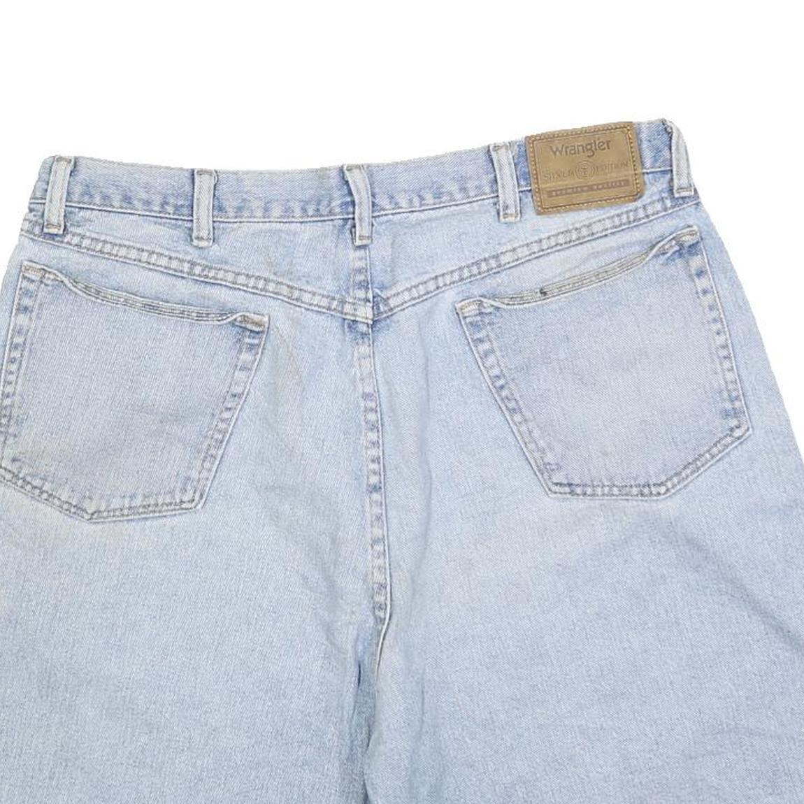 WRANGLER Mens Denim Blue Casual Shorts M W34 Lightweight Comfort Fit