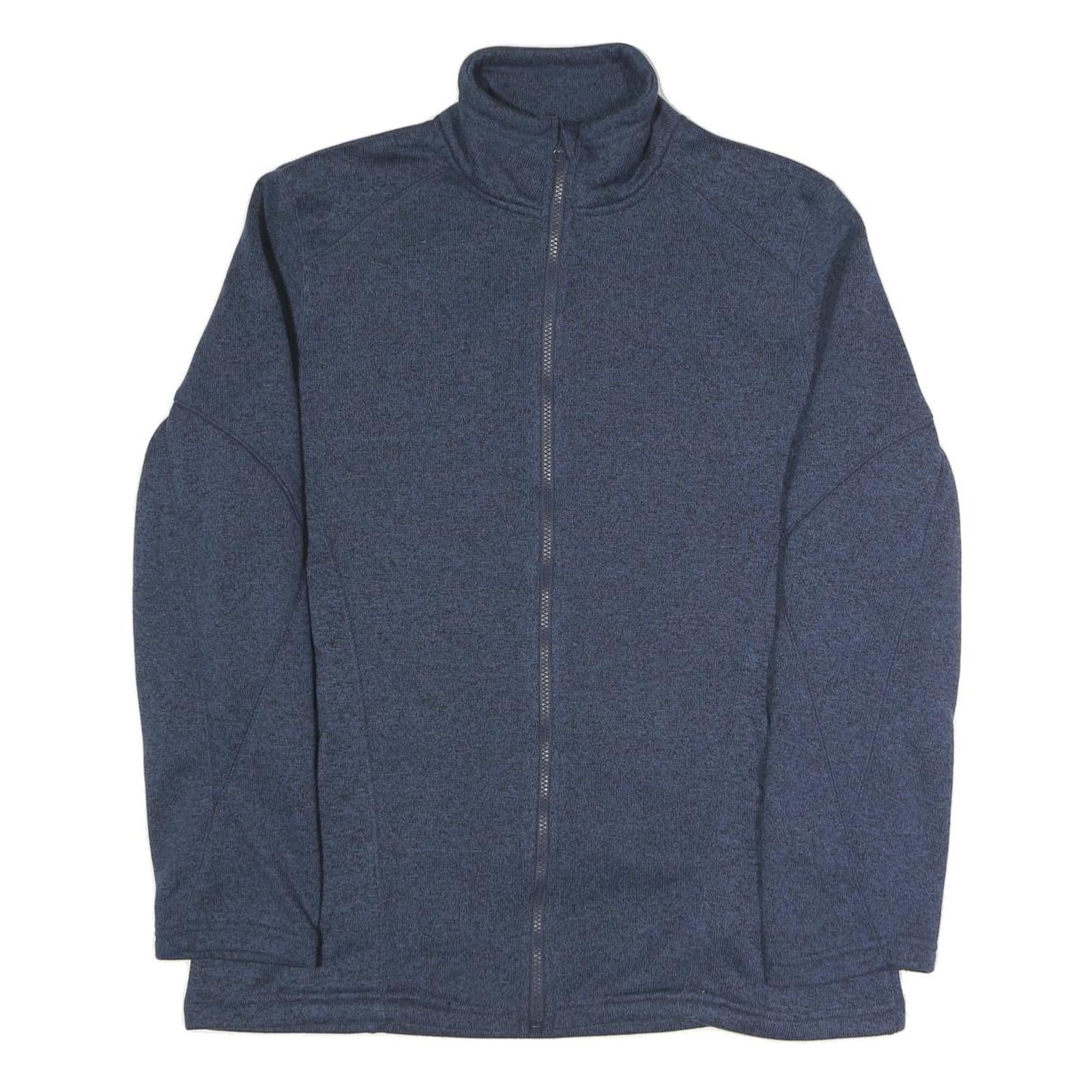 CRIVIT Mens Blue Polyester Blend Zip Jacket XL Casual Outdoor Lightweight Layer