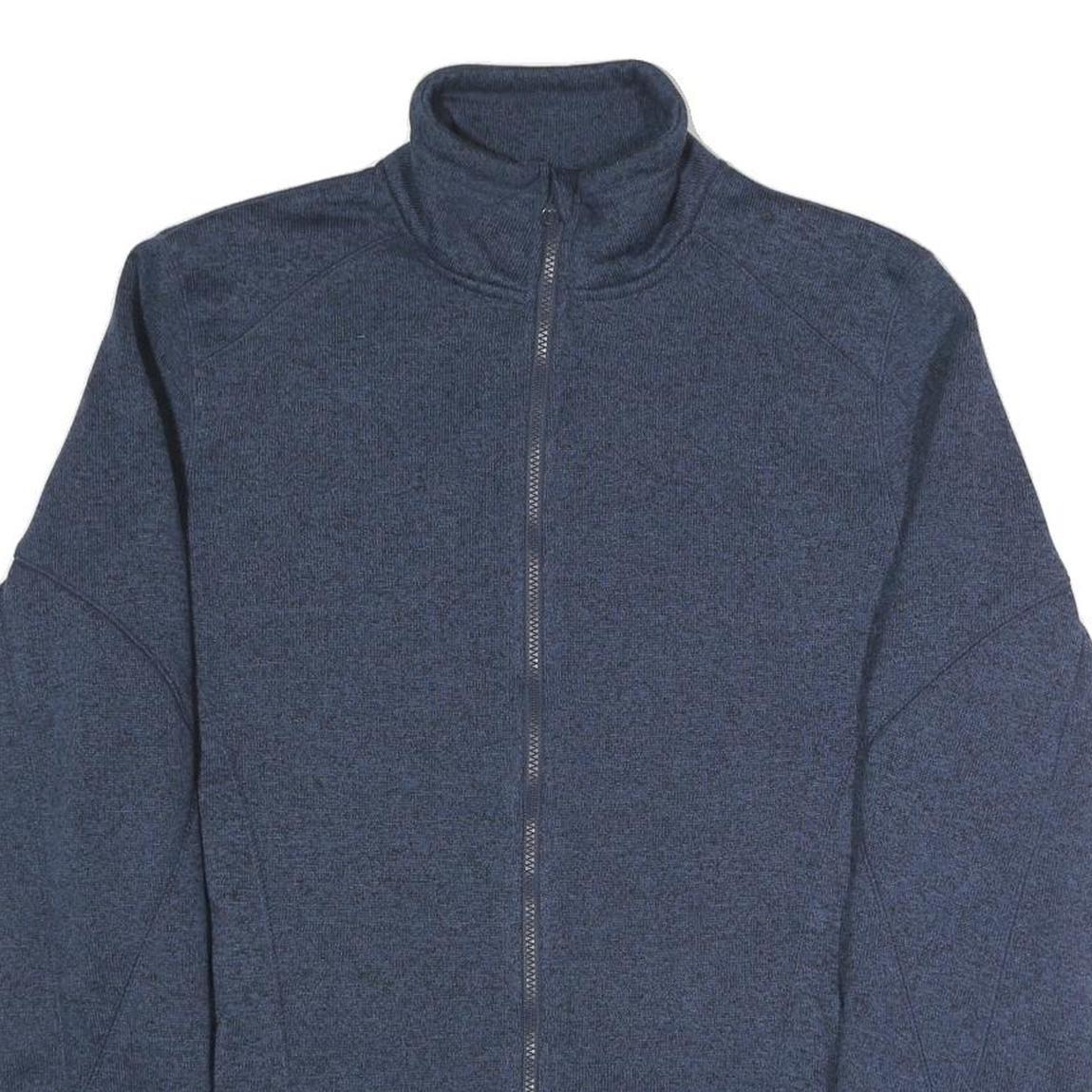 CRIVIT Mens Blue Polyester Blend Zip Jacket XL Casual Outdoor Lightweight Layer