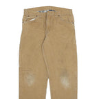 DICKIES Mens Regular Fit Beige Denim W34 L34 Workwear Zip Closure Jeans