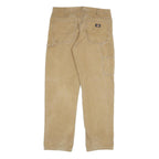 DICKIES Mens Regular Fit Beige Denim W34 L34 Workwear Zip Closure Jeans