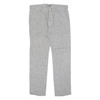 REISS Chino Womens Trousers Grey Regular Straight W34 L32