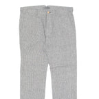 REISS Chino Womens Trousers Grey Regular Straight W34 L32