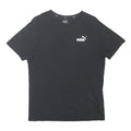 PUMA Mens Black Graphic T-Shirt M Short Sleeve Crew Neck Cotton Blend Casual