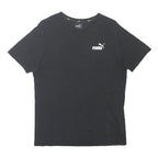 PUMA Mens Black Graphic T-Shirt M Short Sleeve Crew Neck Cotton Blend Casual