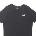 PUMA Mens Black Graphic T-Shirt M Short Sleeve Crew Neck Cotton Blend Casual