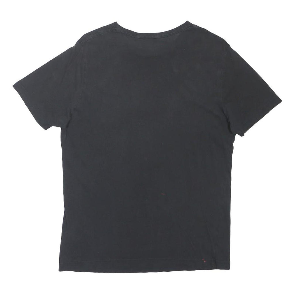 PUMA Mens Black Graphic T-Shirt M Short Sleeve Crew Neck Cotton Blend Casual