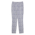 PHASE EIGHT Womens Cotton Blend Blue & White Slim Skinny Trousers W26 L27