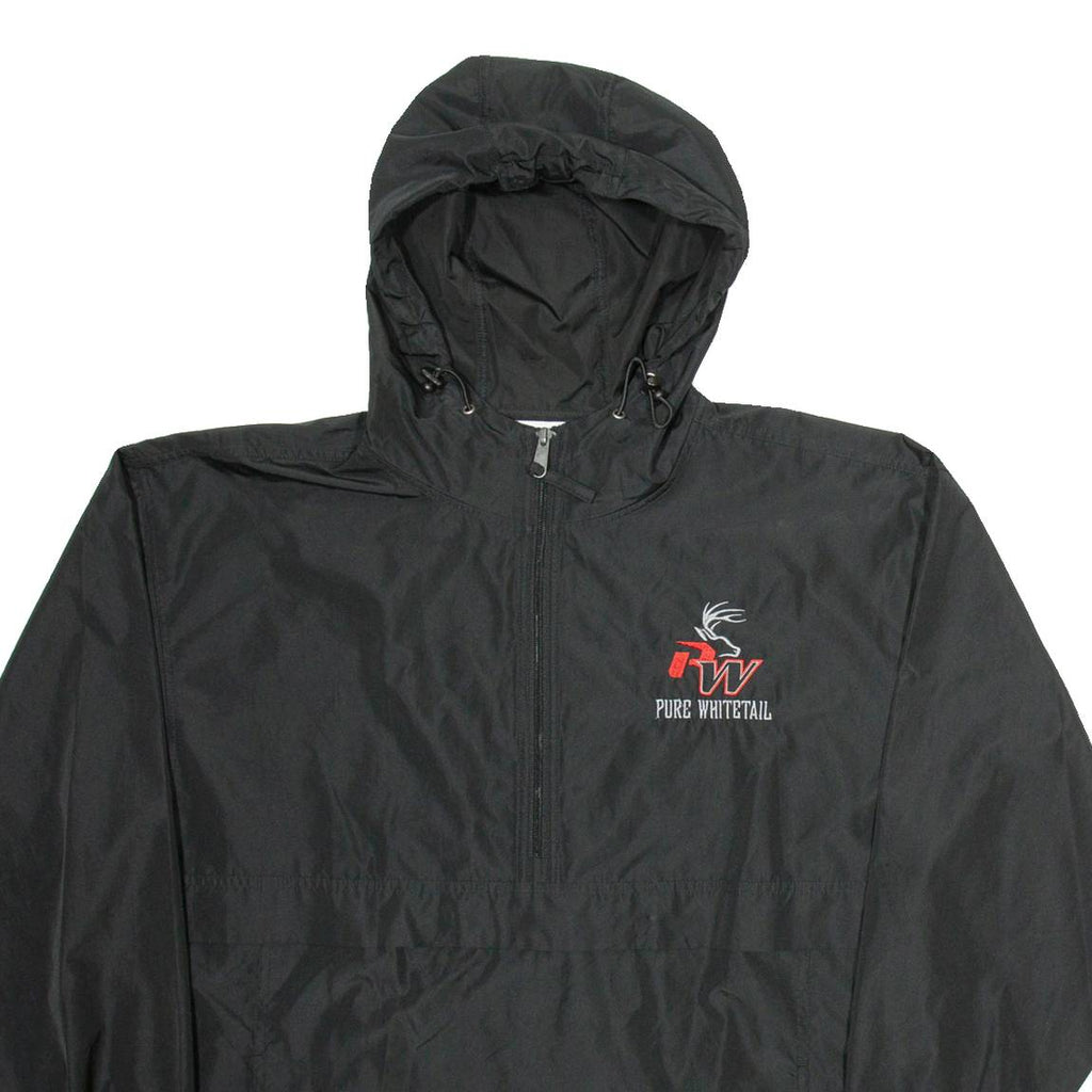 CHAMPION Pure White Tall Mens Track Jacket Black L