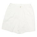 ST JOHNS BAY Womens White Casual Cotton Shorts M W30 Comfortable Lightweight