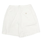 ST JOHNS BAY Womens White Casual Cotton Shorts M W30 Comfortable Lightweight