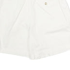 ST JOHNS BAY Womens White Casual Cotton Shorts M W30 Comfortable Lightweight
