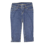 LEVI'S Womens Blue Denim Casual Capris Shorts XS W26 Cropped Style