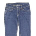 LEVI'S Womens Blue Denim Casual Capris Shorts XS W26 Cropped Style
