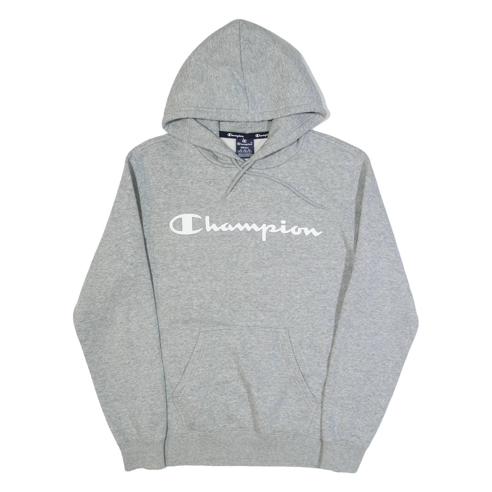 CHAMPION Mens Grey Hoodie S