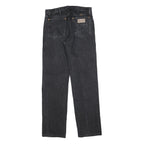 WRANGLER Mens Black Regular Straight Denim Medium W31 L34 Classic Cotton Blend