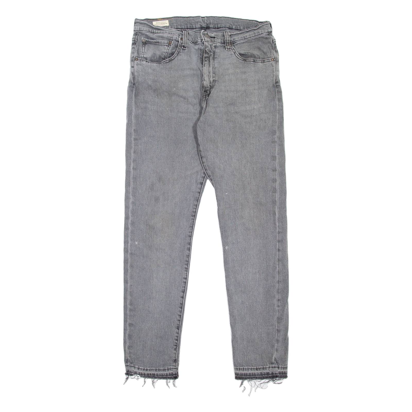 LEVI'S 512 BIG E Jeans Mens Grey Slim Tapered W33 L32