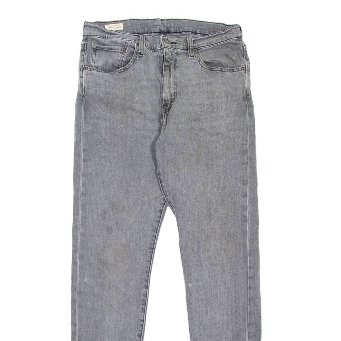 LEVI'S 512 BIG E Jeans Mens Grey Slim Tapered W33 L32