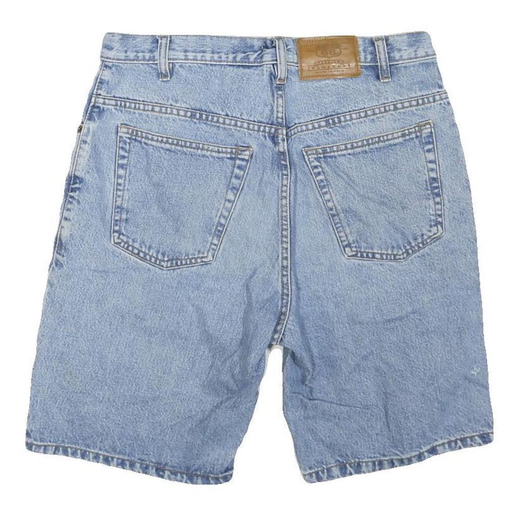 ROUTE 66 Mens Shorts Blue Denim Casual M W34 Lightweight Comfort