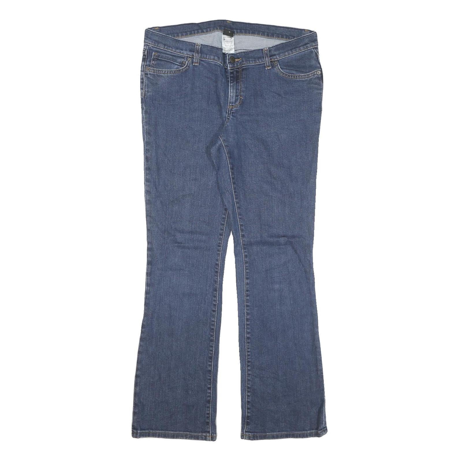 PATAGONIA Womens Regular Blue Denim Jeans W34 L31 Zip Comfortable Casual