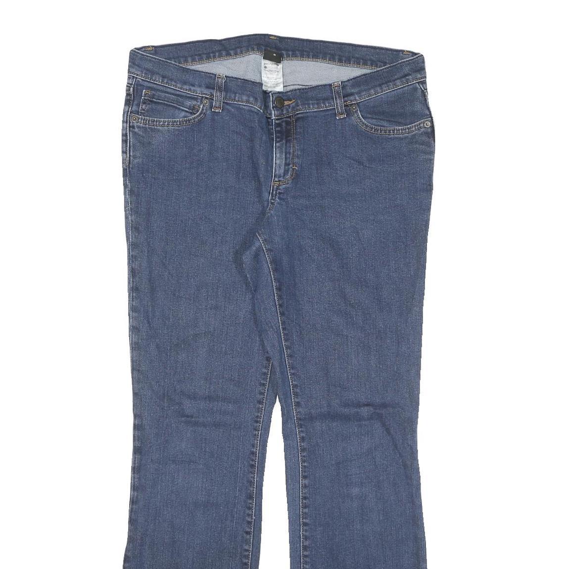 PATAGONIA Womens Regular Blue Denim Jeans W34 L31 Zip Comfortable Casual
