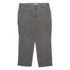 CARHARTT Mens Cotton Blend Grey Relaxed Fit Straight Trousers W38 L30 Casual