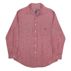CHAPS RALPH LAUREN Mens Red Cotton Shirt M Classic Button-Up Pocket
