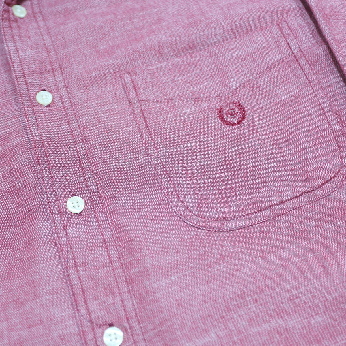CHAPS RALPH LAUREN Mens Red Cotton Shirt M Classic Button-Up Pocket